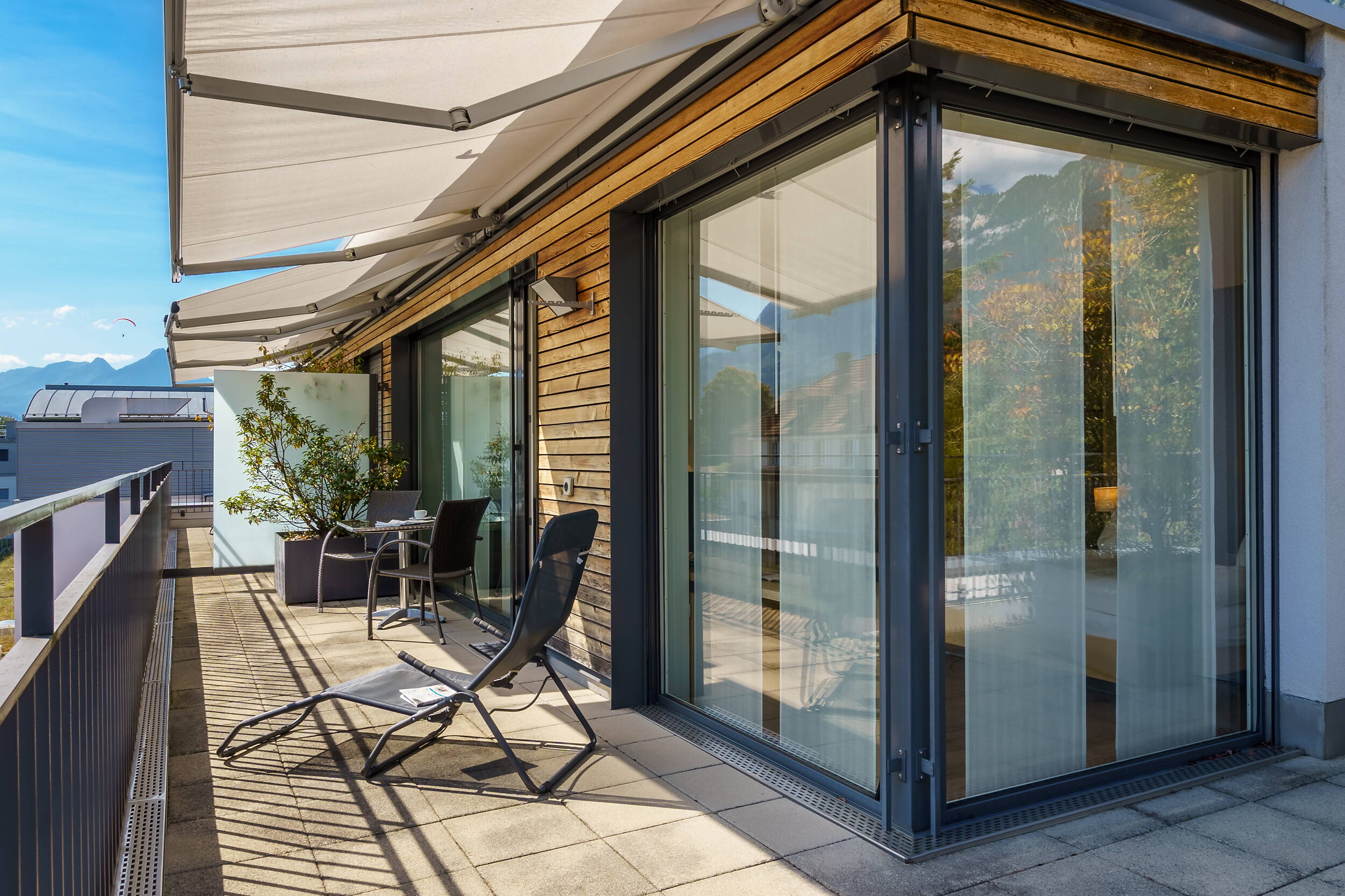 Zoom: Private Dachterrasse der Juniorsuite Attika